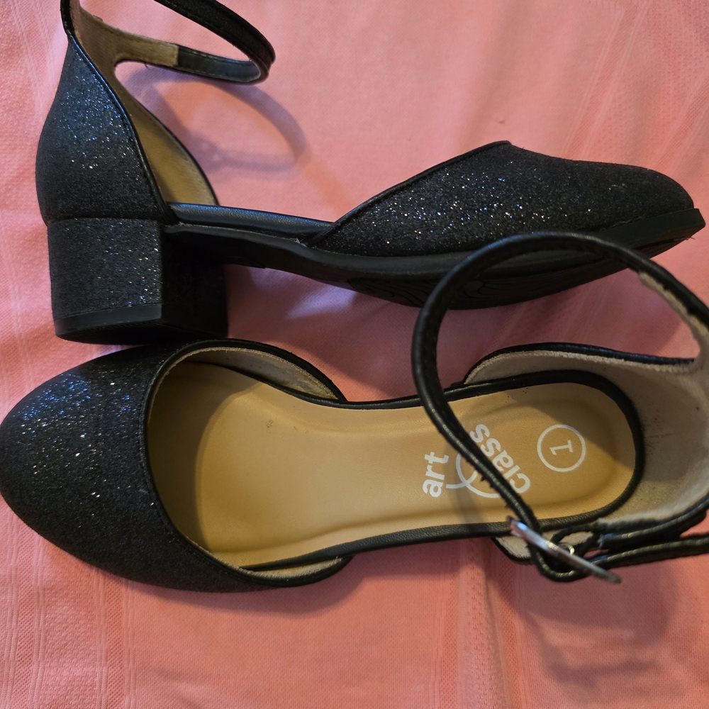 Art Class Black Glitter Dress Shoes